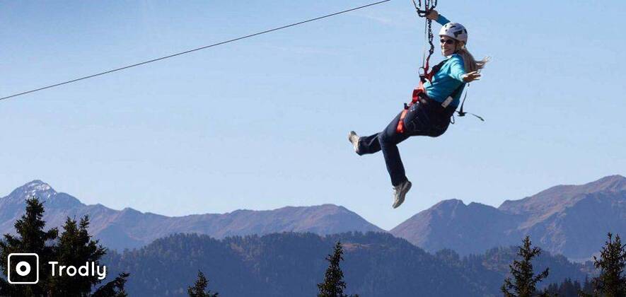 Ziplining in Dhanaulti