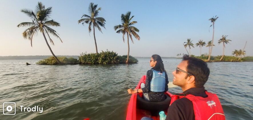 Canoeing in Paravur Backwaters