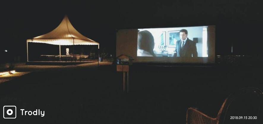 Movie and Camping Under the Stars