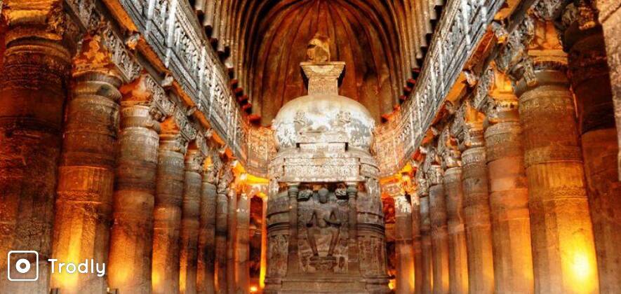 Ajanta & Ellora Caves Sightseeing 2 Day Tour via Aurangabad from Mumbai