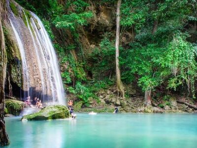 Erawan National Park and Safari Park Tour from Bangkok