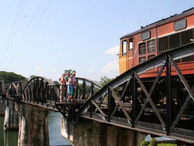River Kwai Bridge, Erawan National Park and Floating Market Tour