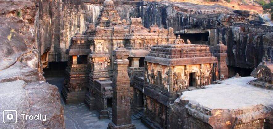 Ajanta Ellora Caves 2 Days Sightseeing Tour from Aurangabad including Guide