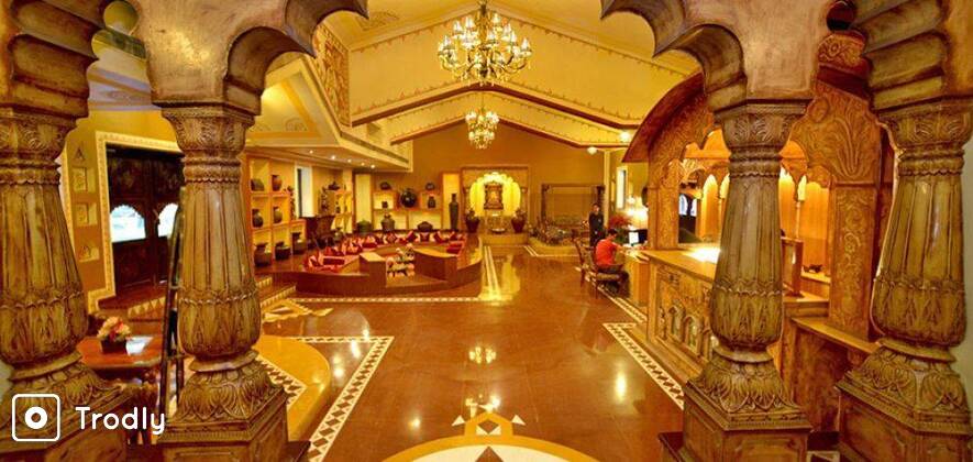 Traditional Dinner at Chokhi Dhani Resort with Live Entertainment