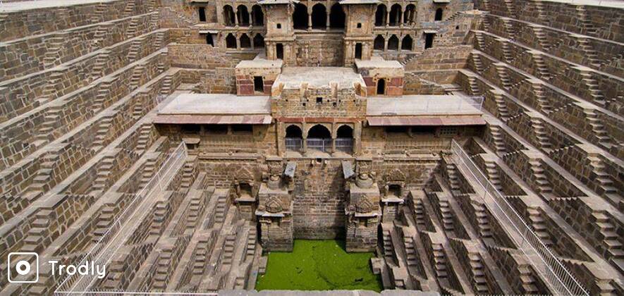 Abhaneri Chand Baori Stepwell Day Tour from The City of Jaipur